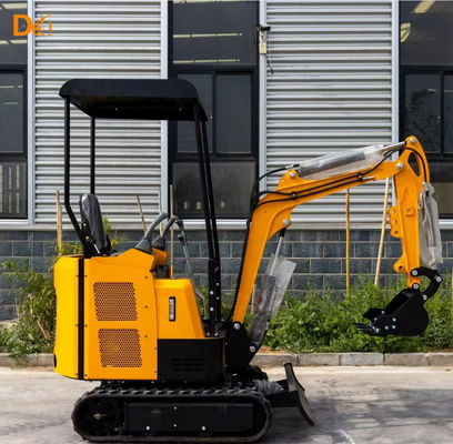 1.2 Ton Micro Digging Machine CE Approved Small Crawler Excavator Yellow Black Red Colour