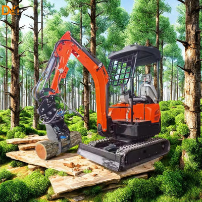 3.5 Tonne Mini Garden Excavator Small Crawler Tailless Hook Digger Customized Colour