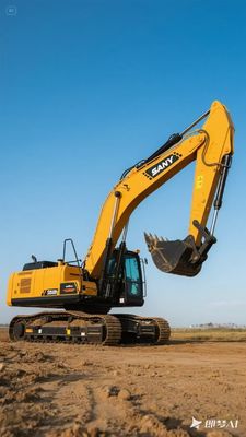 Diesel Engine Used Sany Excavator SY55c Secondhand Construction Equipment Yellow Colour