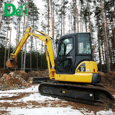Second Hand Crawler Mini Excavator PC55 Digger Price Used Backhoe Excavator for Landscaping