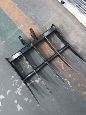 Construction Machinery Attachments 0.8Ton To 1.5Ton Mini Excavator Rake
