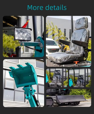1.2 Ton Mini Excavator Small Crawler Digger Customized Color For Building Construction