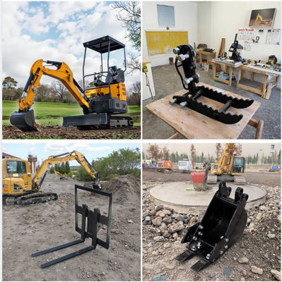 2.2 Ton Household Mini Excavator Small Earth Moving Equipment 14.2KW 2200rpm