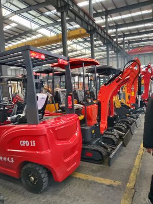 Compact Convenient 1.5 Ton Small Excavator Machine Crawler Farm Miniature Digger