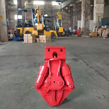 Construction Machinery Parts Double Cylinder Excavator Shears For Cutting And Disassembling
