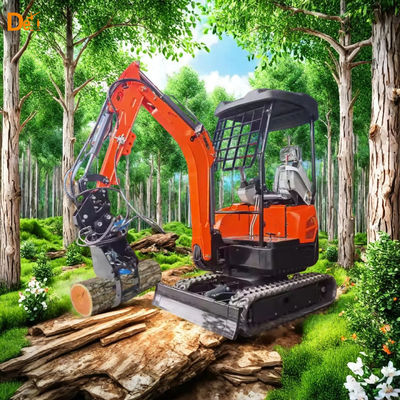 3 Ton Mini Excavator Machine Hydraulic Crawler Earth Moving Equipment 19KW 2250RPM