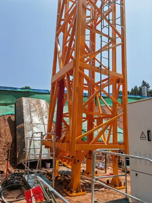 Used ZOOMLION Tower Crane 6013-8 Flat Top Type 60m Length jib tower crane