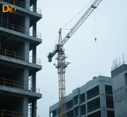 2022 Year Used Flat Top Tower Crane Zoomlion TC6013-8 60m Jib Length Cranes