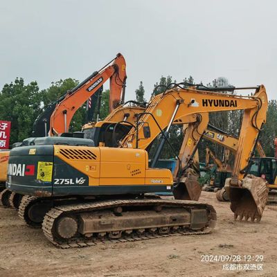 Used HYUNDAI 60w-7 Construction Equipment Excavator Wheeled Digging Machine