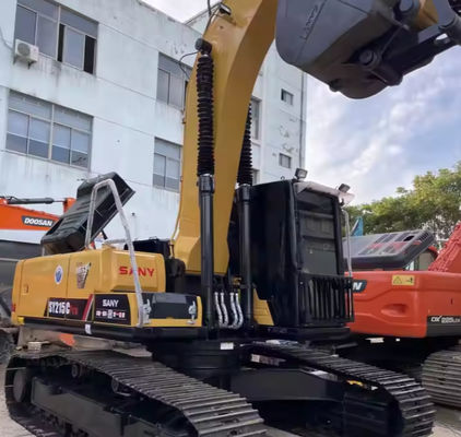 Second Hand Sany Excavator SY215 Medium Sized Hydraulic Crawler Digger Water Cooled