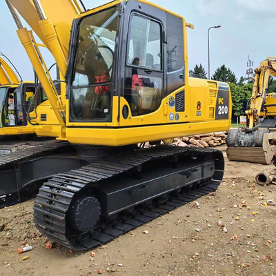 Second Hand Crawler Komatsu 200 Hydraulic Excavator Used Digger For Construction