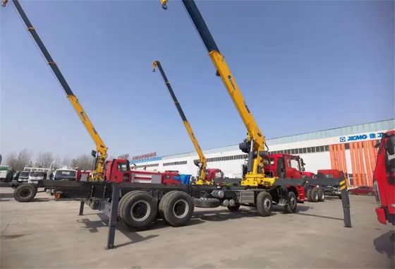 Supply Chain HOWO Lorry Mounted Straight Boom Logistics Crane for Sale