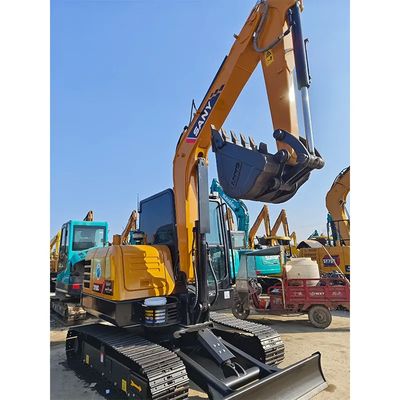 High-Efficiency Sany Sy60 6 Ton Crawler Excavator Second Hand Machinery Excavator with Loader Attachment China Made Construction Equipment