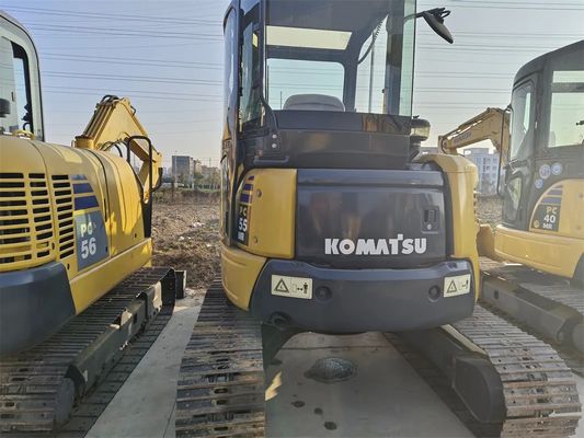 Second Hand Crawler Mini Excavator PC55 Digger Price Used Backhoe Excavator for Landscaping