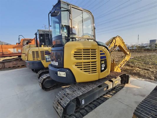 Second Hand Crawler Mini Excavator PC55 Digger Price Used Backhoe Excavator for Landscaping