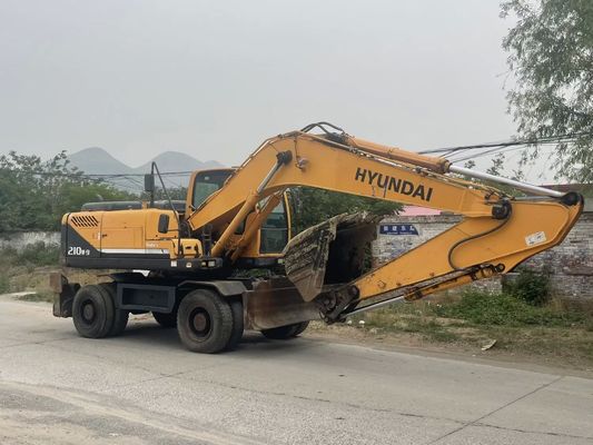 Used Wheel Excavator Hyundai 210W-9 21ton Excavator Cheap Hydraulic Wheel Excavator Korea Original 10 Ton with Good Performance