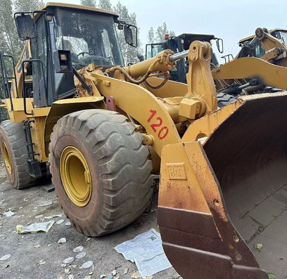 Second Hand Front Loader Real Caterpillar Cat966h Wheel Loader Payloader