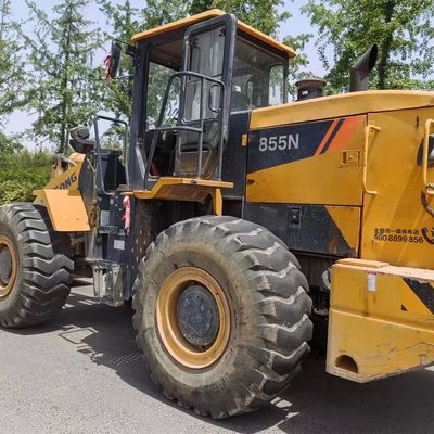 Original Paint Liugong Clg855n Used 4X4 Wheel Loader Front Tractor Loader for Sale Secondhand Diesel Loader
