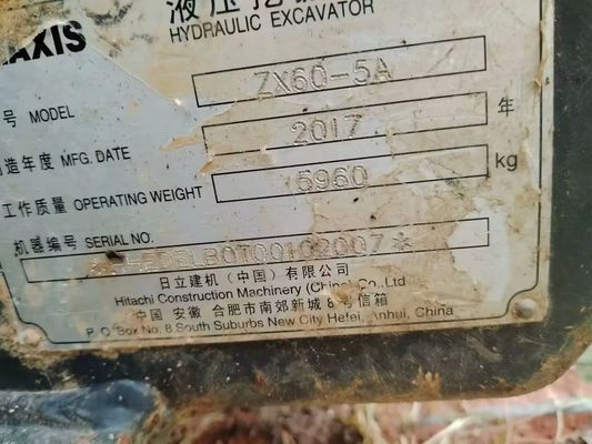 Used Hitachi Zx60 Mini Japanese Crawler Moving Excavator