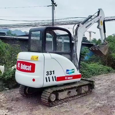 Used Doosan Dh35 Excavator, Doosan Dh35 Dh55 Mini Excavator Excavadora with Rubber Tracker and Dozer Blade