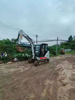 Used Doosan Dh35 Excavator, Doosan Dh35 Dh55 Mini Excavator Excavadora with Rubber Tracker and Dozer Blade