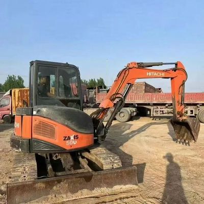 Japan Small Used Hitachi Zx50 Mini Excavator Crawler 5tons Second-Hand Digger with Bulldozer Used Hitachi 50