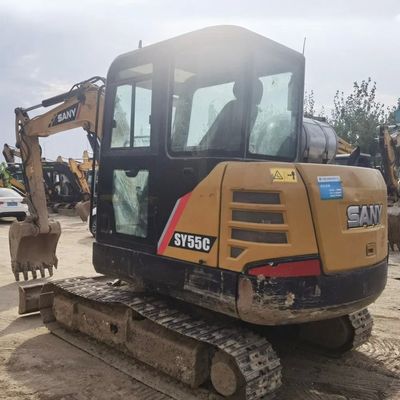 Cheap Used Sany Sy55c 55c 60c Excavator 5 Ton Second Hand Mini Sized Hydraulic Crawler Backhoe Digger Sy55u Sy55