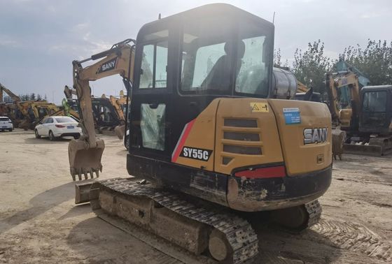 Cheap Used Sany Sy55c 55c 60c Excavator 5 Ton Second Hand Mini Sized Hydraulic Crawler Backhoe Digger Sy55u Sy55