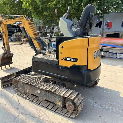 Popular Chinese Brand Sany Sy16c Excavator Used 1.6 Tons 95% New Original with EPA CE Sany 16 Mini Excavator Farm Household Small Excavator