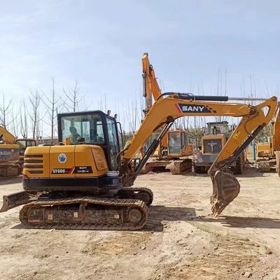 Good Machine China Brand Sany 55c 60c Mini Crawler Used Excavator Small Second Hand 5 Ton 6 Ton Digger