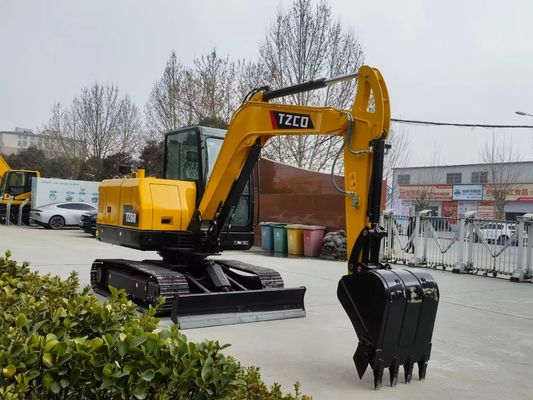 Free Shipping Brand New Tzco Tz60 Mini Excavator 6ton High Quality Crawler Hydraulic Digger Engine Motor Machinery From China