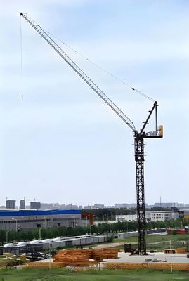 The Used High Quality Qtp Series 80 6010 8t China Cheap Price Static Tower Crane Zoomlion Ruck Mounted Crane Range 60 M Attaching Height 150 M