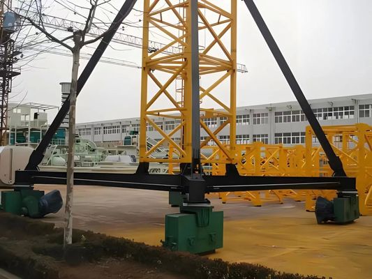 The Used High Quality Qtp Series 80 6010 8t China Cheap Price Static Tower Crane Zoomlion Ruck Mounted Crane Range 60 M Attaching Height 150 M