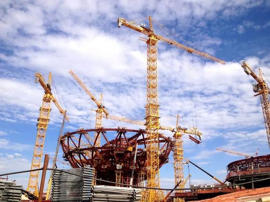 Hot Zoomlion 10t 70m Jib Length Flat-Top Hydraulic Tower Crane T7015-10e Cheap Price
