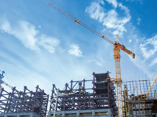 New Zoomlion Hammerhead Erect Tower Crane Foundation 16t Tc7525-16