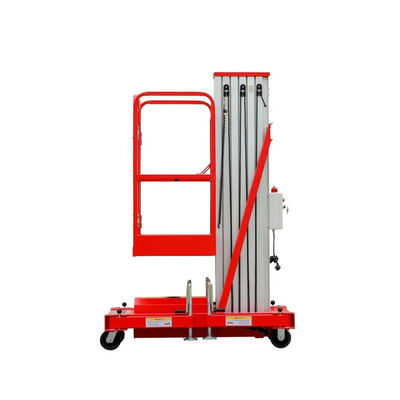 Aluminum Mast Lift Platform Single Column Aerial Work Lift Platform