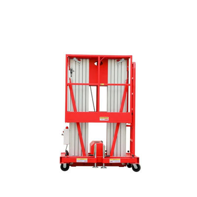 Double Mast Aluminum Lift Telescopic Aluminum Aerial Work Platform