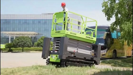 Zoomlion 13.8m Mobile Scissor Lift Zs1216c Aerial Work Platform for Sale
