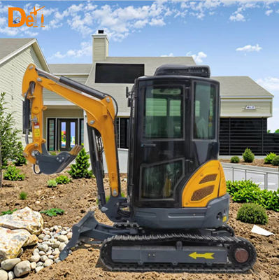 Full Hydraulic Pilot 2.5 Ton Mini Excavator Equipment Multi Purpose Small Digging Machine