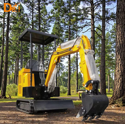 Small Household Excavator 1.5 Ton Mini Compact Excavator For Municipal Engineering