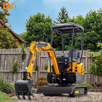 1.3 Tons Mini Digger Excavator All In One Compact Crawler Excavator 7.6kw 0.025m3