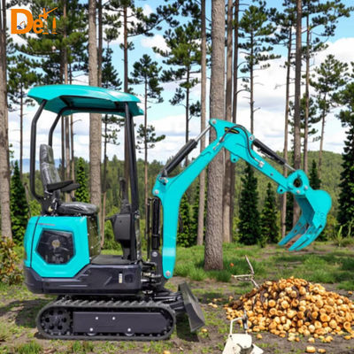 1.2 Ton Mini Excavator Small Crawler Digger Customized Color For Building Construction
