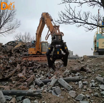 Construction Machinery Parts Double Cylinder Excavator Shears For Cutting And Disassembling