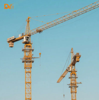 Old XCMG 6515-10 Building Site Tower Crane 10000Kg Load Independent Height 60m