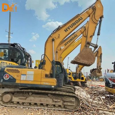 Hyundai 225 Used Excavating Equipment Large Second Hand Construction Machinery Digger