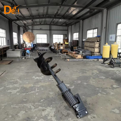 Mini Excavator Crawler Digger Auger Accessories Spiral Drill For Construction