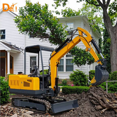 Multifunctional 3 Ton Mini Hydraulic Excavator 360 Degree Rotation Small Crawler Digger