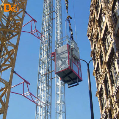 Customized Temporary Construction Elevator Lift Energy Efficient For People Material