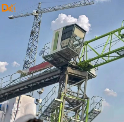 সেকেন্ড হ্যান্ড জুমলিয়ন 6010-6 ফ্ল্যাট হেড টাওয়ার ক্রেন পুরানো ব্যবহৃত নির্মাণ