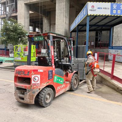 Warehouse Four Wheel Gasoline LPG Engine Drive Fork Lift Truck 3.5 Ton Rough All-Terrain Heavy Hydraulic Diesel Forklift for Sale